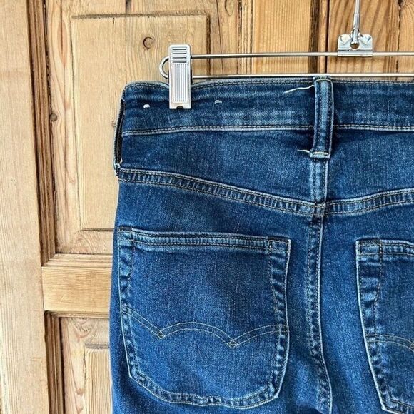 American Eagle Men's Size 26 x 28 Athletic Skinny Jeans Denim Dark Wash AirFlex+ - Picture 4 of 7